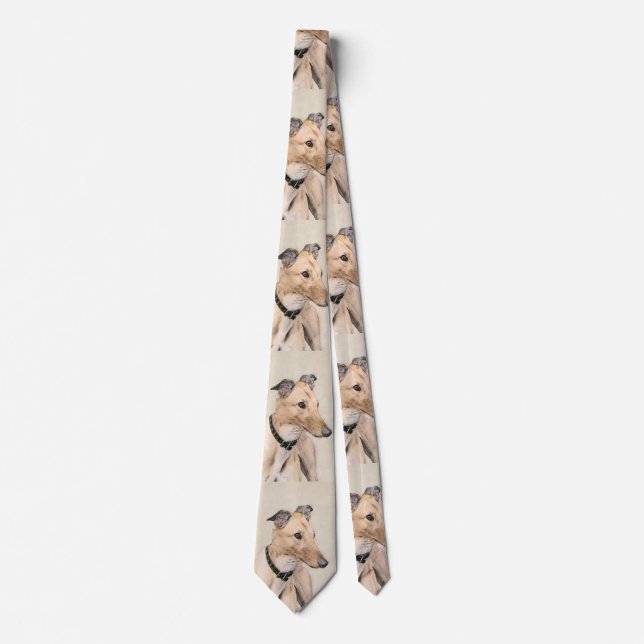 Greyhound Painting - Cute Original Hund Art Slips (Framsida)
