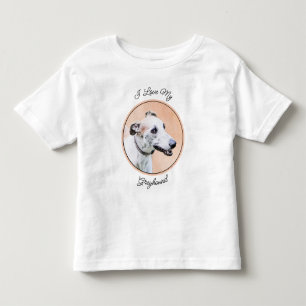 Greyhound Painting - Cute Original Hund Art T Shirt