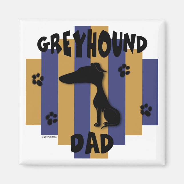 Greyhound Pappa Magnet (Framsidan)