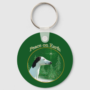 Greyhound Peace Keychain Nyckelring