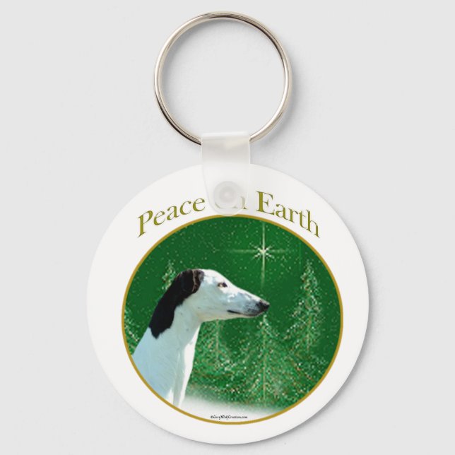 Greyhound Peace Nyckelring (Framsida)