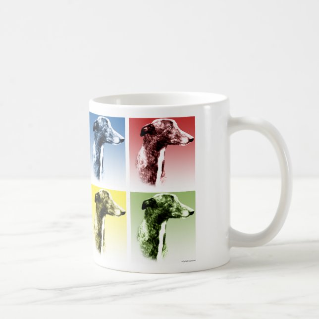 Greyhound Pop Art Kaffemugg (Höger)