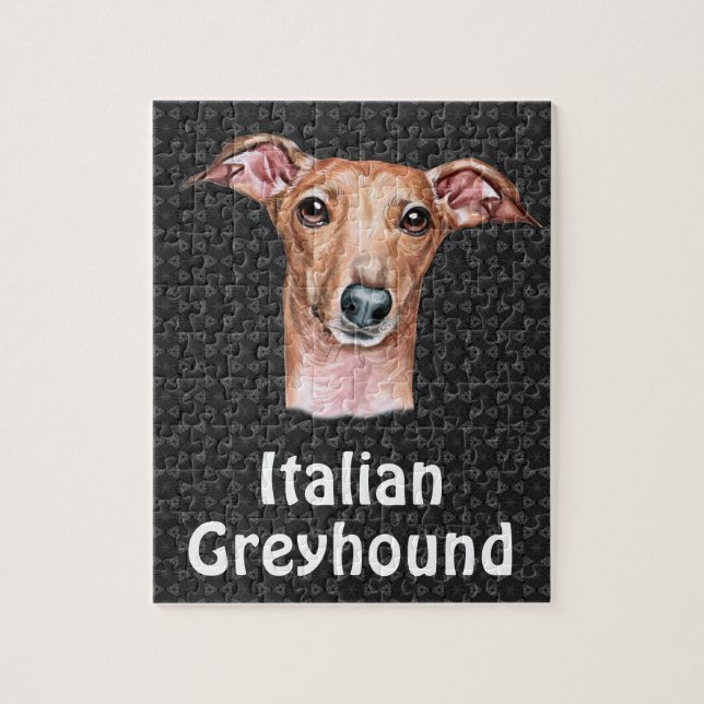 Greyhound Puzzle, Italien Pussel (Vertikal)