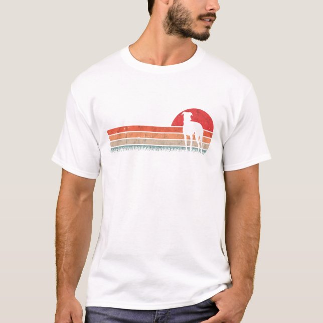 Greyhound Retro British Vintage T Shirt (Framsida)