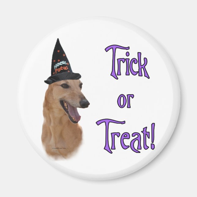 Greyhound (röd) Trick Magnet (Framsidan)