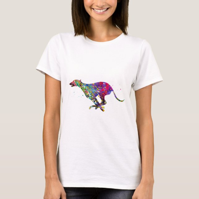 Greyhound Running T Shirt (Framsida)