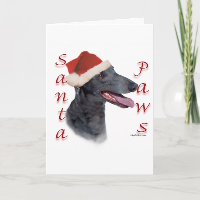 Greyhound Santa Tassar Helgkort (Framsida)