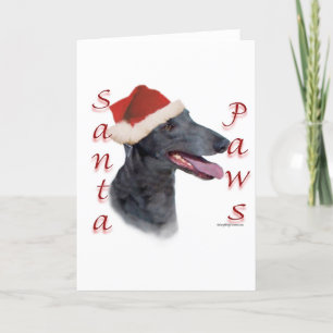 Greyhound Santa Tassar Helgkort