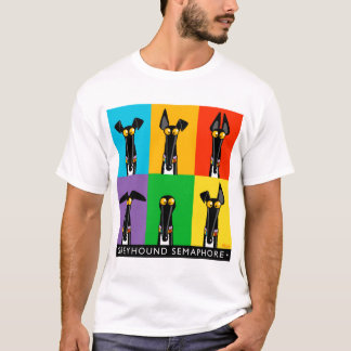 Greyhound Semaphore with title  T Shirt