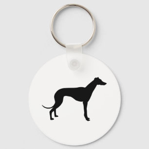 Greyhound Silhouette Nyckelring