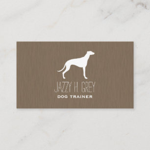 Greyhound Silhouette Visitkort