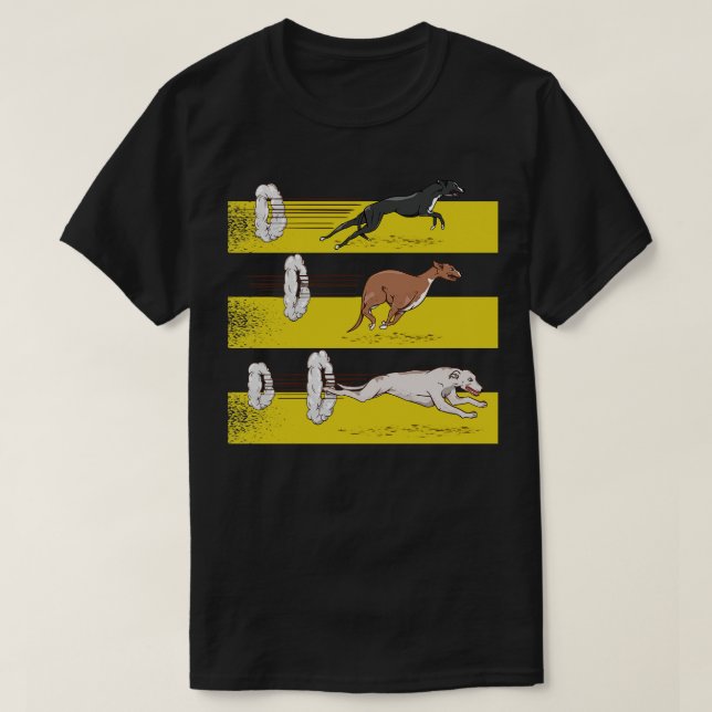 Greyhound springer t shirt (Design framsida)