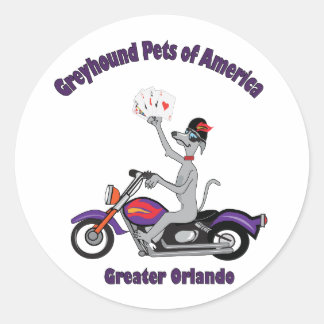 Greyhound Stickers Runt Klistermärke