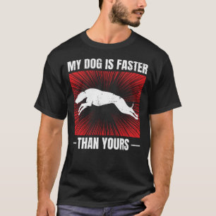Greyhound Tävla Hund Pet Tävling Animal Racer T Shirt