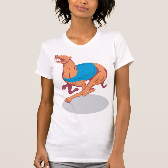 Greyhound Tävla Womens T-Shirt (Framsida)