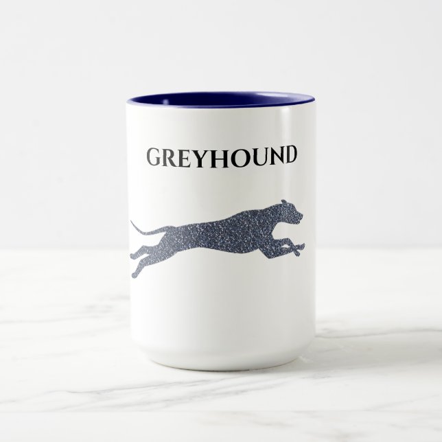 Greyhound två tonade mugg. mugg (Center)