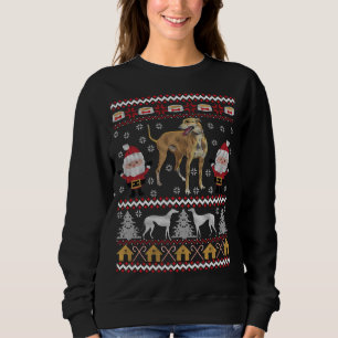 Greyhound Ugly jul Lycklig Helgdag Hund älskare X T Shirt