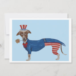 Greyhound Uncle Sam Inbjudningar