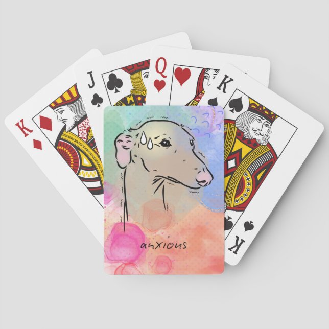 Greyhound-uppspelningskort, Poker-kort Casinokort (Baksidan)