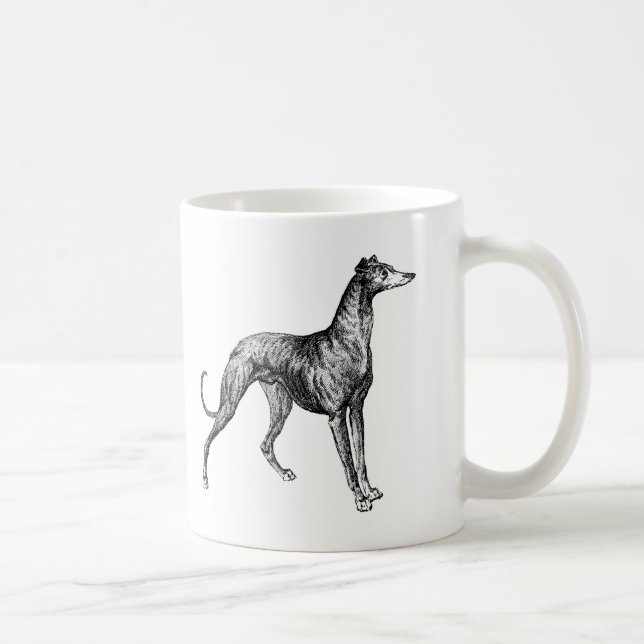 greyhound-varor kaffemugg (Höger)