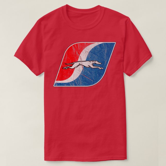 Greyhound Vintage Buss Line T Shirt (Design framsida)