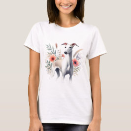 Greyhound Watercolor T Shirt