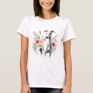 Greyhound Watercolor T Shirt