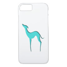 Greyhound Whibit elegant turcoise silhouette
