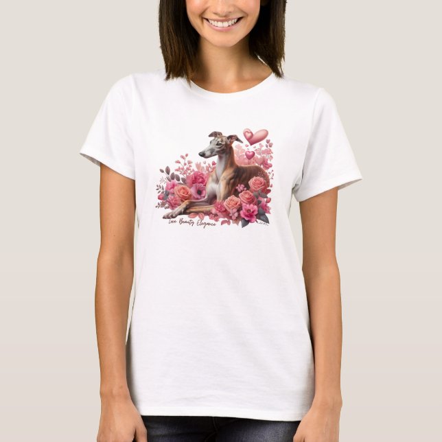 Greyhound, Whifragment, Iggy eller Galgo Romantic T Shirt (Framsida)