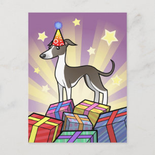 Greyhound/Whifragment/Italienskt Greyhound Vykort
