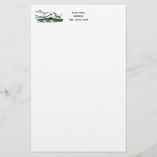 Greyhound Whifragmentering Running Heraldic Vapens Brevpapper