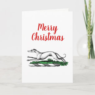 Greyhound Whifragmentering Running Heraldic Vapens Helgkort