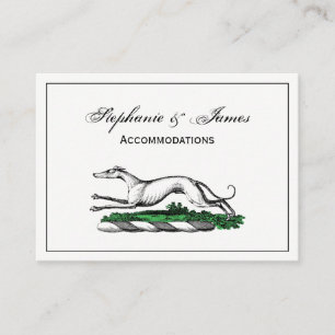 Greyhound Whifragmentering Running Heraldic Vapens Visitkort