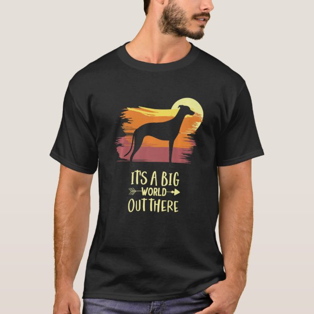 Greyhound Windhound Hund aveln 1 T Shirt (Framsida)