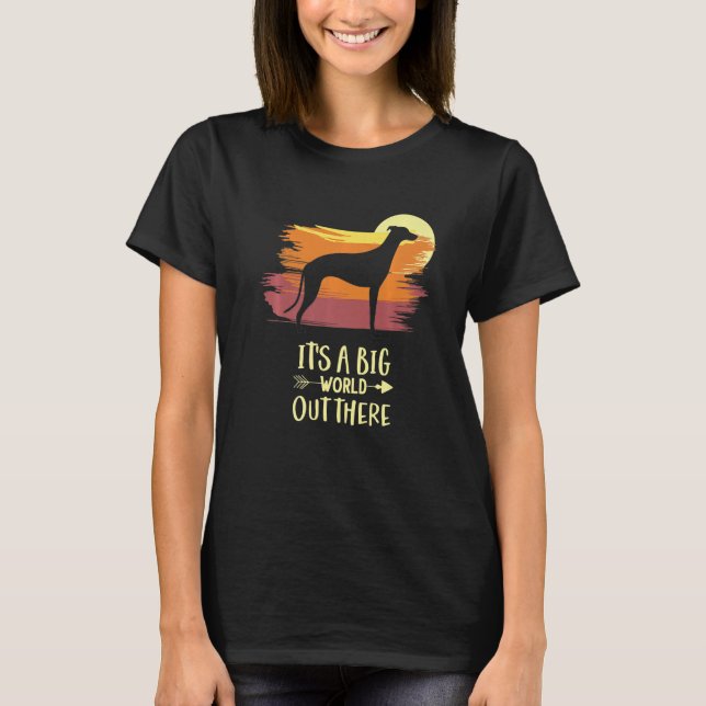 Greyhound Windhound Hund aveln 1 T Shirt (Framsida)
