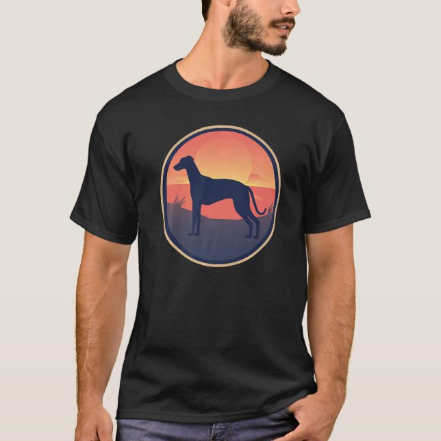 Greyhound Windhound Hund aveln 20 T Shirt (Framsida)