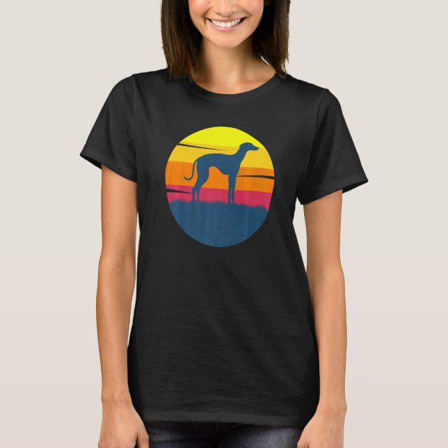 Greyhound Windhound Hund aveln 2 T Shirt (Framsida)