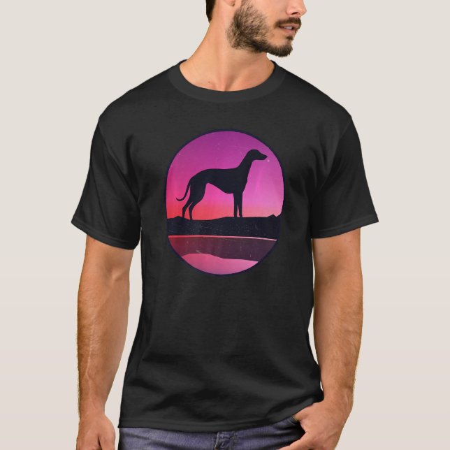 Greyhound Windhound Hund aveln 3 T Shirt (Framsida)