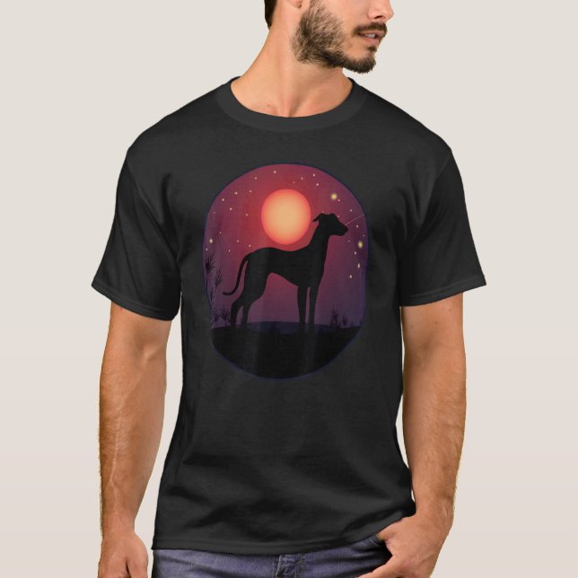 Greyhound Windhound Retro 12 T Shirt (Framsida)