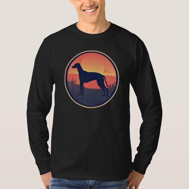 Greyhound Windhound Retro 20 T Shirt (Framsida)