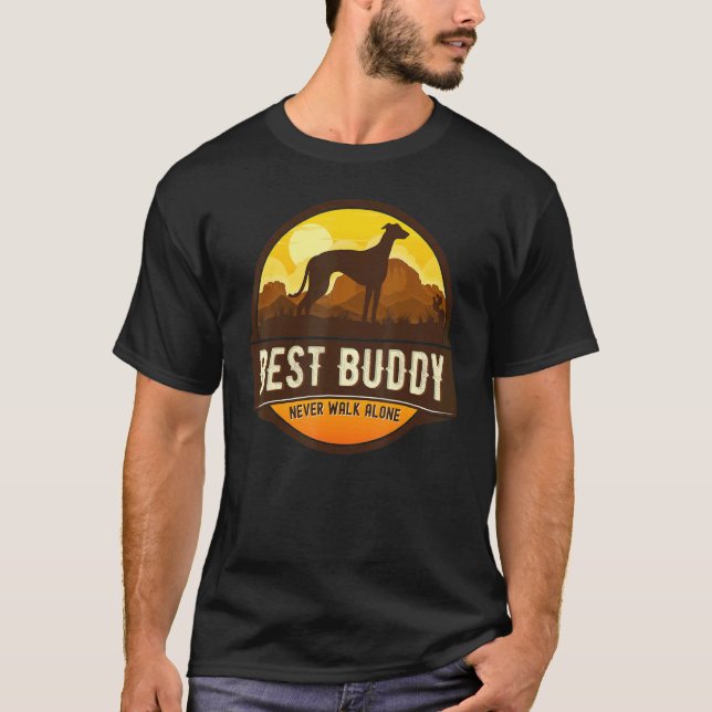 Greyhound Windhound Retro 7 T Shirt (Framsida)