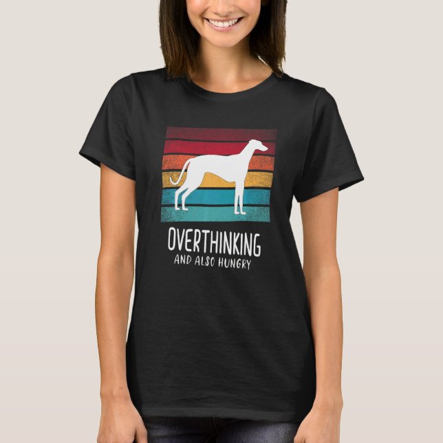 Greyhound Windhound Retro 8 T Shirt (Framsida)