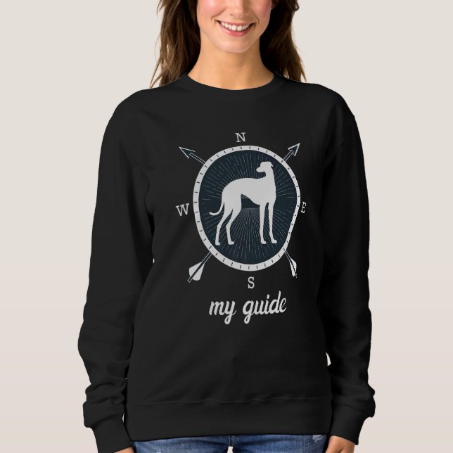 Greyhound Windhound Retro T Shirt (Framsida)