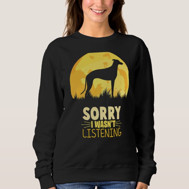 Greyhound Windhound Retro T Shirt (Framsida)