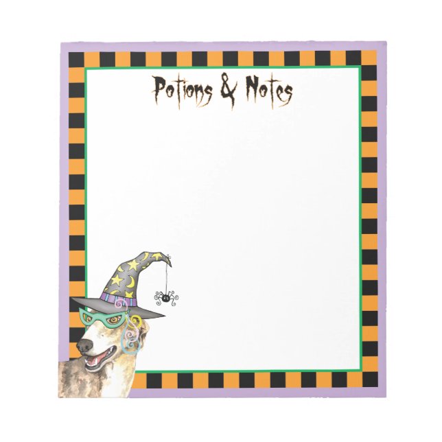 Greyhound Witch Anteckningsblock (Framsida)