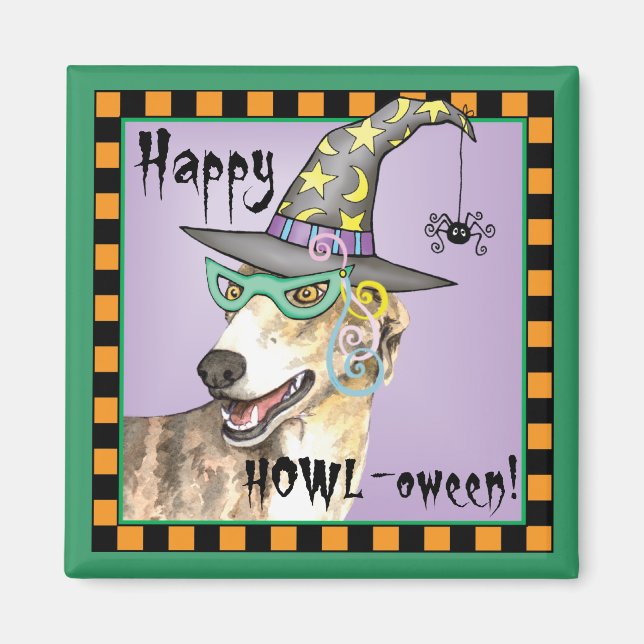 Greyhound Witch Magnet (Framsidan)