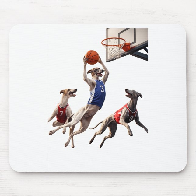Greyhounds playing basketball musmatta (Framsidan)