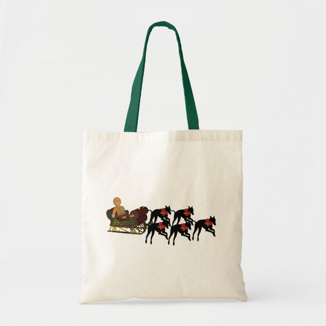 Greyhounds Sleigh-Helgdag Tygkasse (Framsidan)