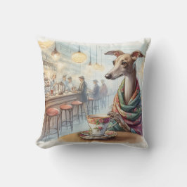 Greyhound's Tea Time Pillow Kudde