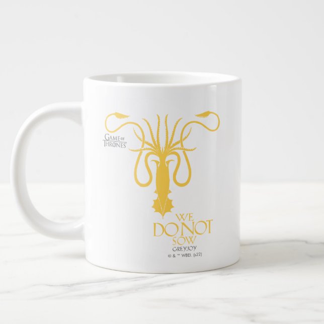 Greyjoy Sigil - vi låter inte Jumbo Mugg (Vänster)